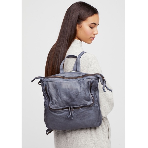 Free People Handbags - Free People Loved Leather Messenger Backpack